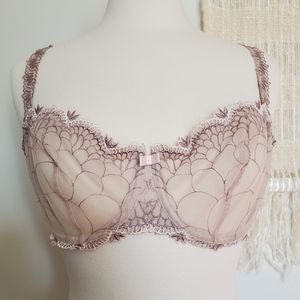 Chantelle Lace Balconette 34DDD Beige